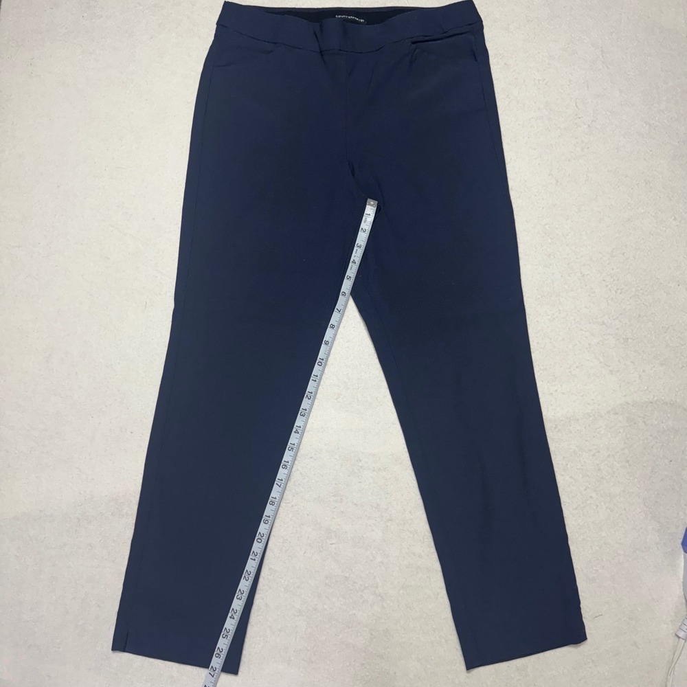 Counterparts Womens Navy Blue Pull On Dress Pants Straight Leg Size 12 - Picture 6 of 10